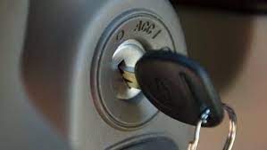 key in car ignition 